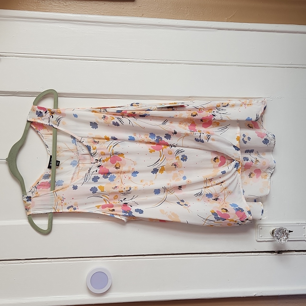 A.N.A FLORAL SUMMER TANK BLOUSE SIZE XXL NEW WITH TAG